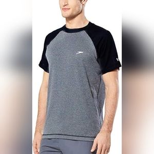 SPEEDO MEN'S SUN PROTECTION SHORT SLEEVE SHIRT  MEN'S SIZE L